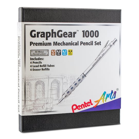 Pentel® GraphGear™ 1000 Mechanical Pencil Box Set